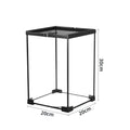 Terrarium en verre empilable pour reptiles avec couvercle grillagé