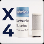 4 cartouches filtrantes Ohclair