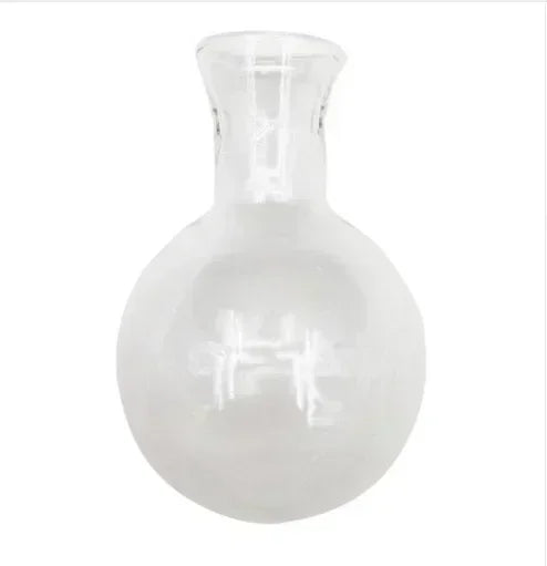 Vase terrarium hydroponique en verre avec support bois