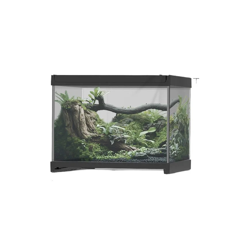 Terrarium en verre transparent empilable pour reptiles