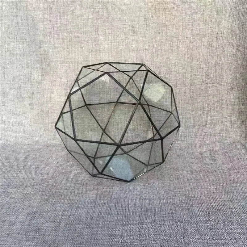 Terrarium dôme géodésique en verre pour plantes