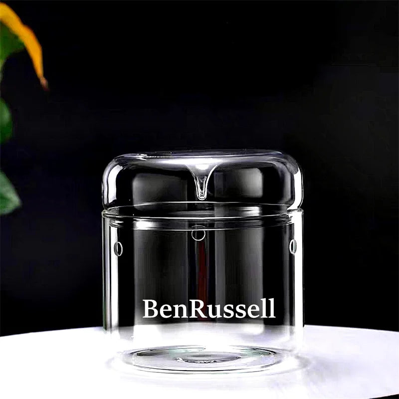 Terrarium bouteille en verre avec couvercle pour mousse et micro-paysages