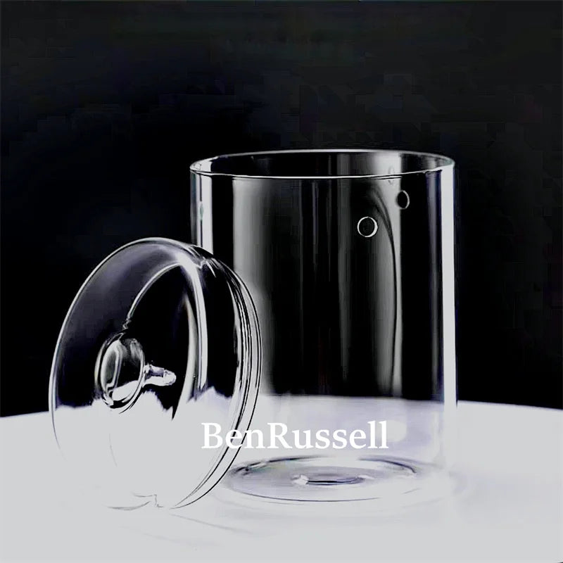 Terrarium bouteille en verre avec couvercle pour mousse et micro-paysages