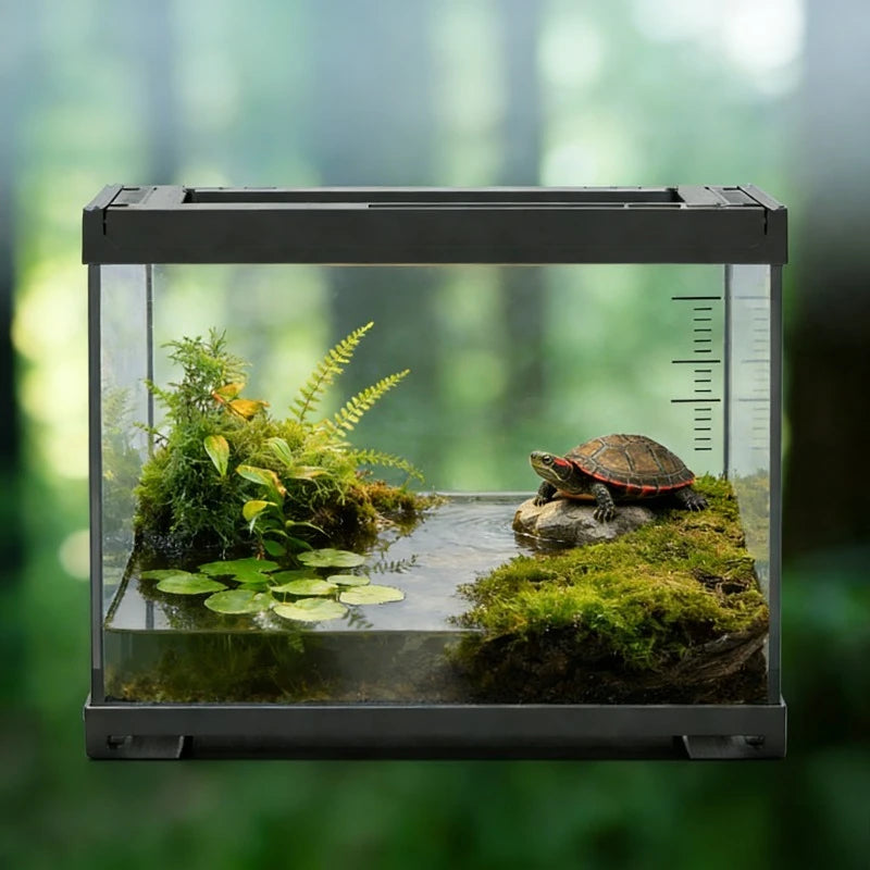 Terrarium en verre transparent empilable pour reptiles